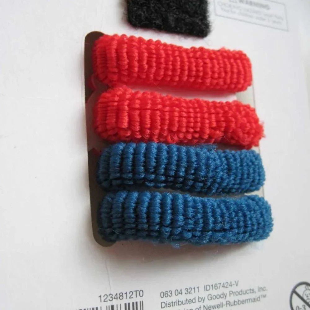 4 Goody Ouchless Gentle Fit Terry Soft Fabric Hair Bands Nautical Anchor Wheel